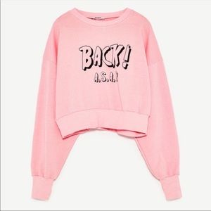 Pink Cropped Sweater